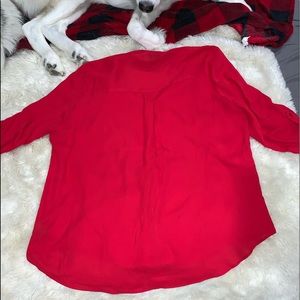 Red blouse